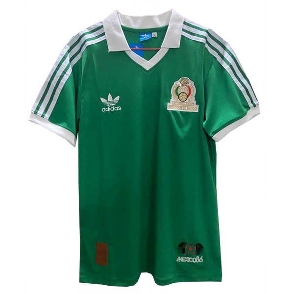 Authentic Camiseta Mexico 1ª Retro 1986 Verde